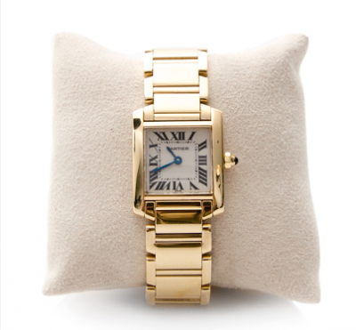 Cartier Yellow Gold Tank Francaise Replica Watch